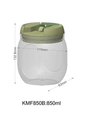 850ml ODM pp catégorie comestible la serrure facile 1200ml de bouteille en plastique