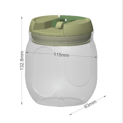 Capacité extérieure douce du récipient en plastique de stockage de nourriture 1200ml et cachetage d'ODM