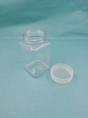 Pots carrés en plastique brillants avec la capacité 250ml antipoussière de couvercles