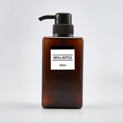 Pissettes de corps du shampooing 450ML, ODM d'OEM rechargeable de bouteille de gel de douche